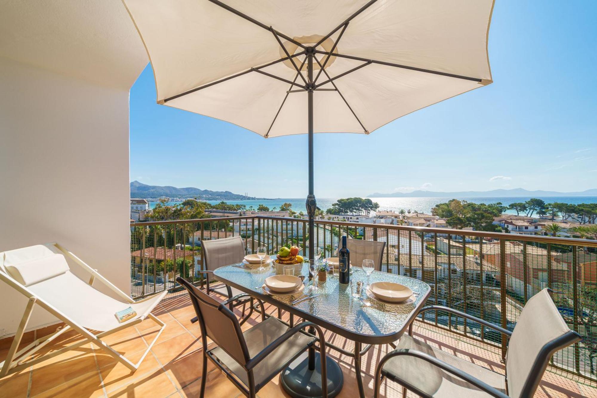 Apartment The Shell Ii, Beach Views And Pool Alcúdia Exterior foto